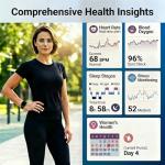 Moutarlier GPS Smartwatch: Heart Rate, Waterproof, AMOLED