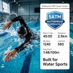 Moutarlier GPS Smartwatch: Heart Rate, Waterproof, AMOLED