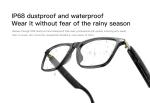 Giinova Smart Glasses with AI Translator Bluetooth 5.4