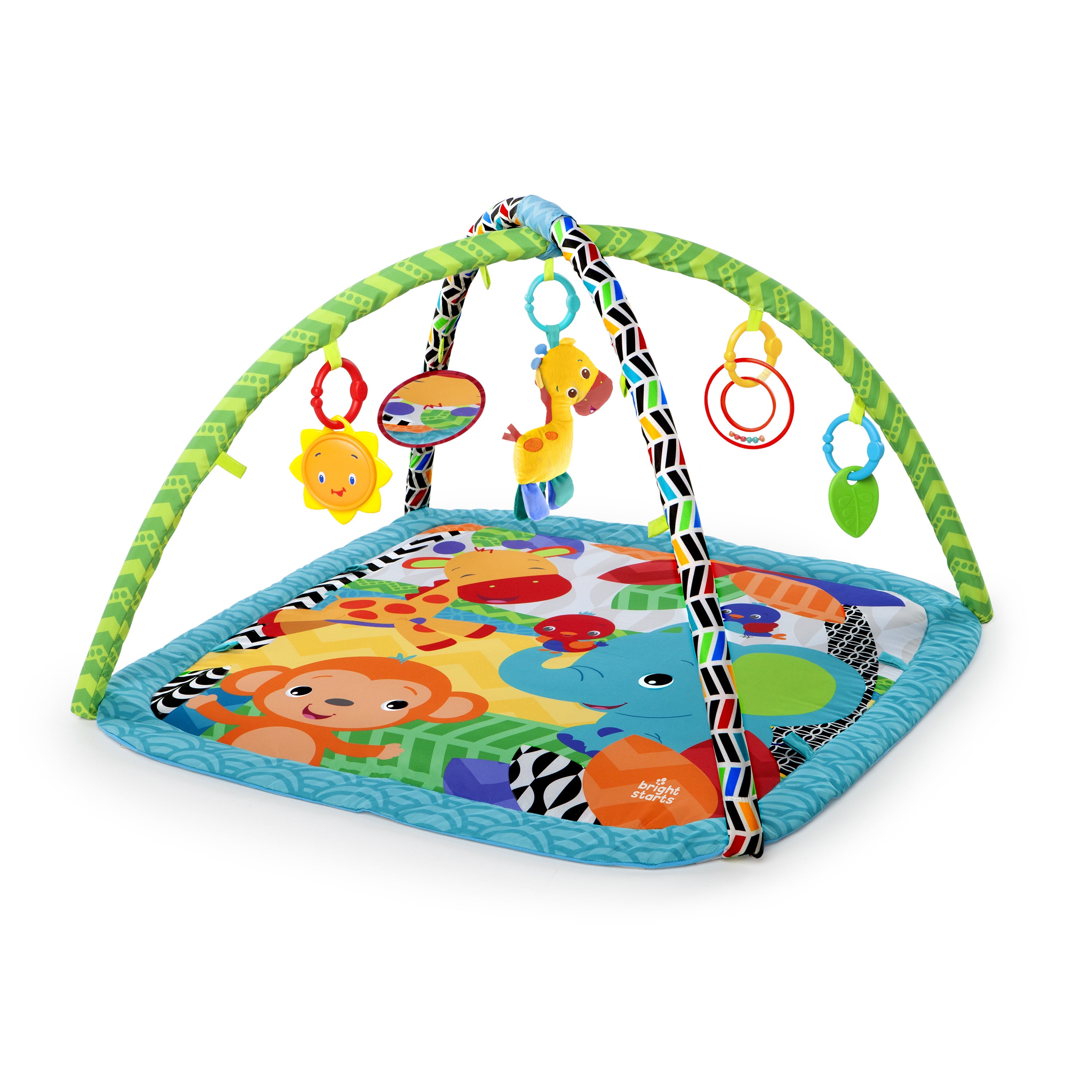 Bright Starts Zippy Zoo Baby Activity Gym & Mat