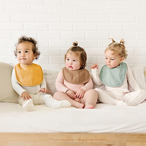 8-Pack Muslin Baby Bandana Bibs