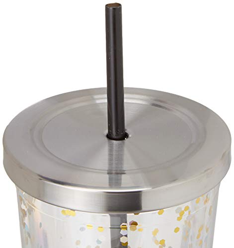 Harry Potter Glitter Tumbler Cup with Straw