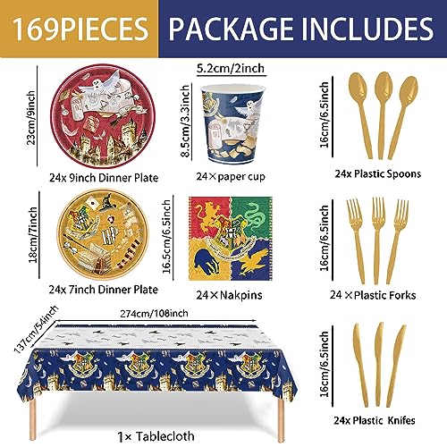 Harry Potter Birthday Party Supplies Set for 24