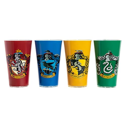 Harry Potter Hogwarts House Crest Glasses Set