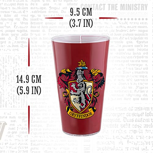 Harry Potter Hogwarts House Crest Glasses Set