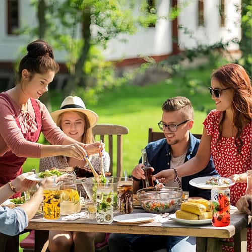 Harry Potter-Inspired Glass Cups with Bamboo Lids