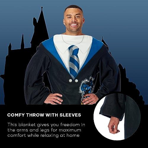 Ravenclaw Rules Comfy Throw Blanket with Sleeves