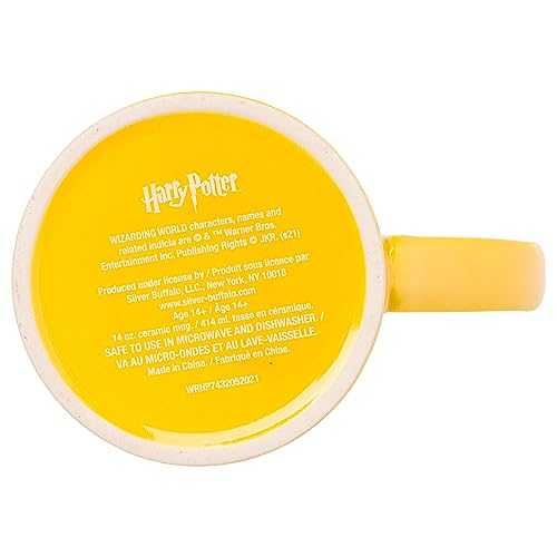 Harry Potter Hufflepuff Crest Ceramic Mug, 414ml