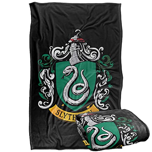 Slytherin Crest Soft Throw Blanket 36" x 58