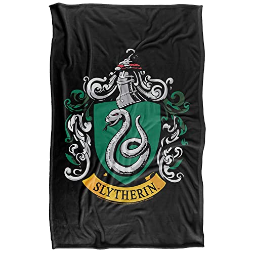 Slytherin Crest Soft Throw Blanket 36" x 58