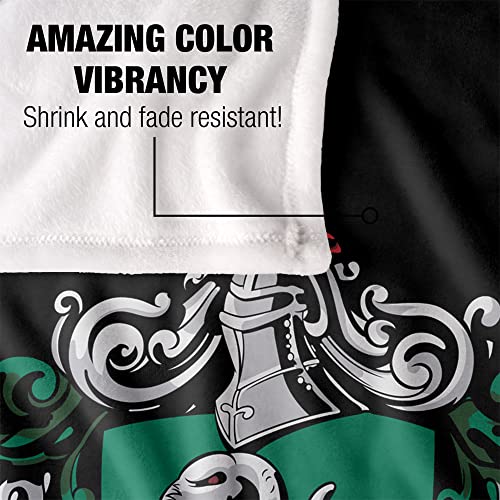 Slytherin Crest Soft Throw Blanket 36" x 58
