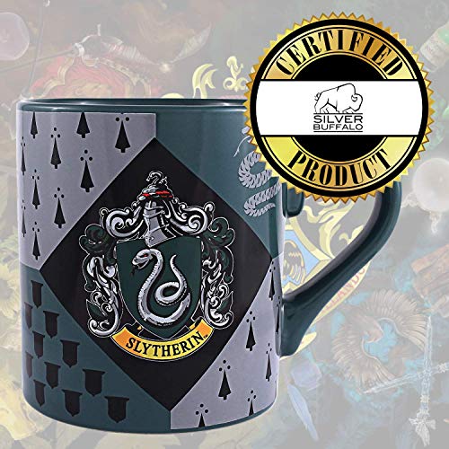 Slytherin House Crest Ceramic Mug, 14 Ounces