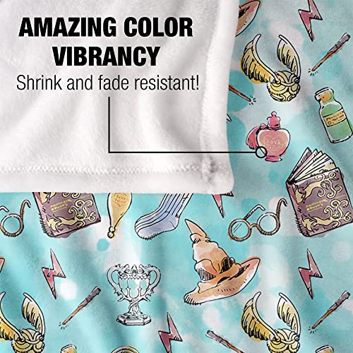 Harry Potter Watercolor Soft Throw Blanket 36" x 58