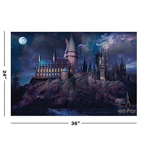Hogwarts by Night Movie Poster Print
