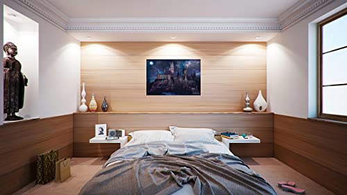 Hogwarts by Night Movie Poster Print