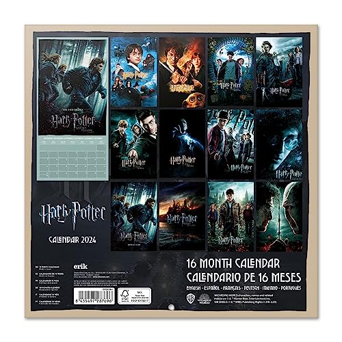 Harry Potter 2024 Wall Calendar - 12" x 12