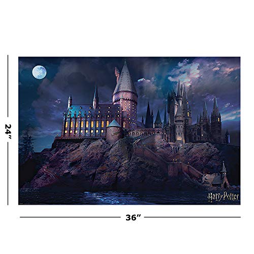 Hogwarts at Night Poster - 24x36 Inches