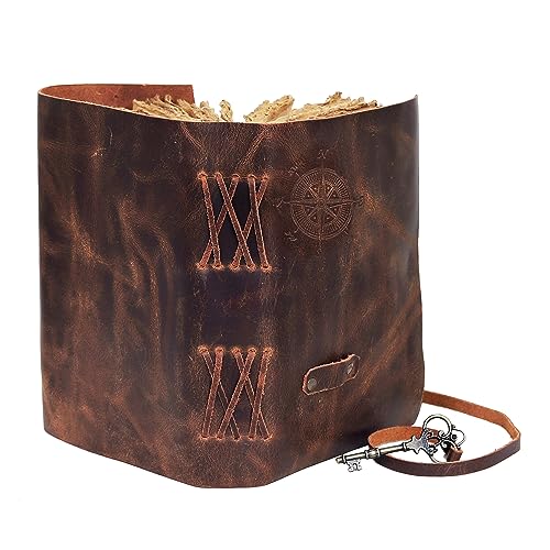 Vintage Leather Journal for Harry Potter Fans