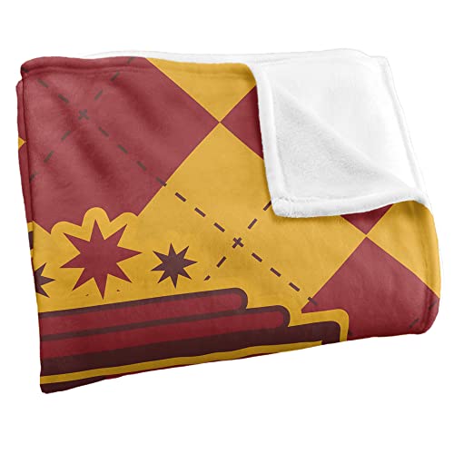 Gryffindor Plaid Throw Blanket - Super Soft 36" x 58
