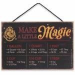 Harry Potter Magical Cooking Conversion Chart Sign