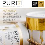 Puriti Manuka Honey MGO 300+ | Raw & Pure 8.8 Oz