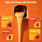 Wedderspoon Raw Manuka Honey 400+ MGO, 8.8 Oz