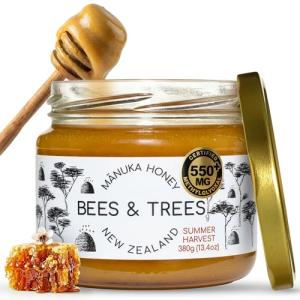 Bees & Trees Raw Manuka Honey 550+ MGO 380g