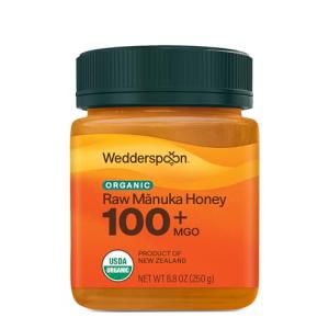 Wedderspoon Organic Raw Manuka Honey 100+ MGO