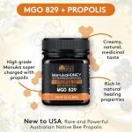 Pure Manuka Honey with Australian Bee Propolis, MGO 829+