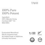 Tahi Raw Manuka Honey UMF 10+ - 14.1oz