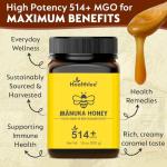 New Zealand Manuka Honey 514+ MGO 18 oz