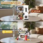 Reobrix Japanese Building Set with Lights, 984 Pieces