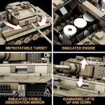 Reobrix Tiger I Tank Building Set for Adults