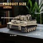 Reobrix Tiger I Tank Building Set for Adults
