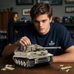 Reobrix Tiger I Tank Building Set for Adults