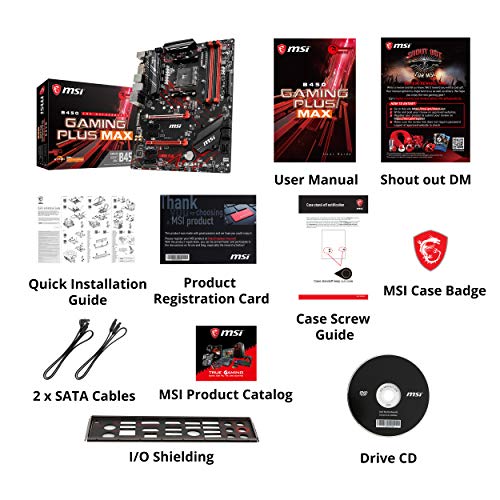 MSI B450 Gaming Plus Max Motherboard for AMD Ryzen