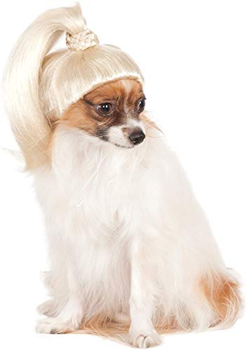 Blonde Ponytail Wig for Small to Medium Pets