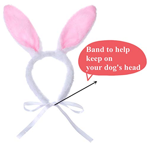 Dog Bunny Costume with Ears, Tail, and Bowtie