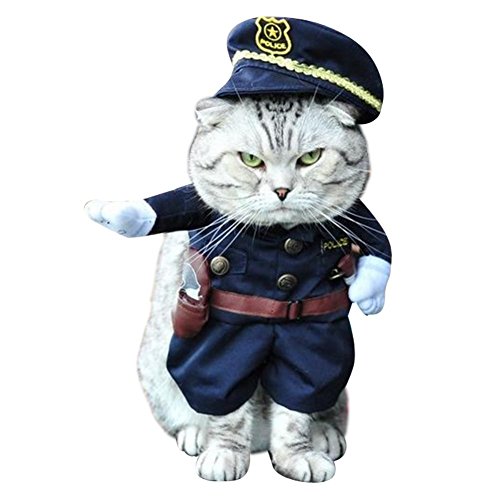 NACOCO Policeman Costume for Dogs and Cats