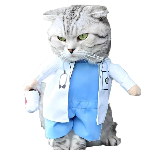 Funny Dog and Cat Doctor Costume Outfit