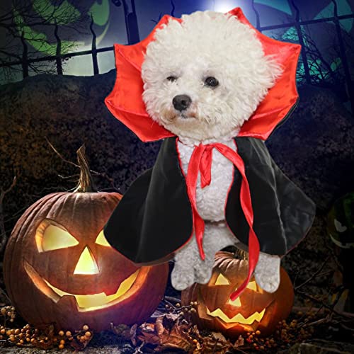 Vampire Dog Cape Costume for Halloween Fun