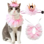 Pink Princess Costume Set for Cats and Dogs