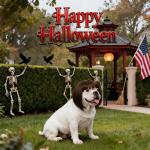 Funny Dog Wig with Adjustable Bands for Costumes