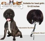 Funny Dog Wig with Adjustable Bands for Costumes