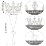 Adorable Tutu Skirt and Pearl Crown Costume Set