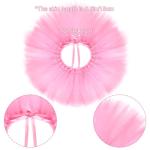 Adorable Tutu Skirt and Pearl Crown Costume Set