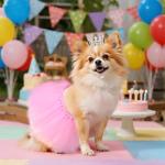 Adorable Tutu Skirt and Pearl Crown Costume Set