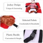 Jockey Dog Costume for Halloween Fun