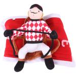 Jockey Dog Costume for Halloween Fun