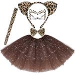 Leopard Cat Costume Set with Ears and Tail